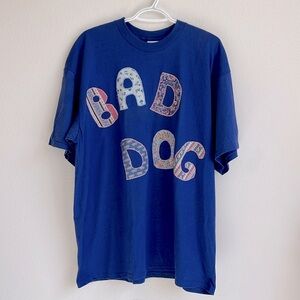 Vintage Nike Blue Cotton Short Sleeve Tee “Bad Dog”